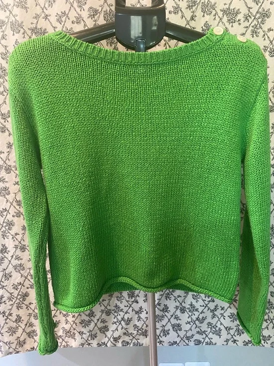 Lauren Ralph Lauren Bright Green Sweater - Picture 2 of 4
